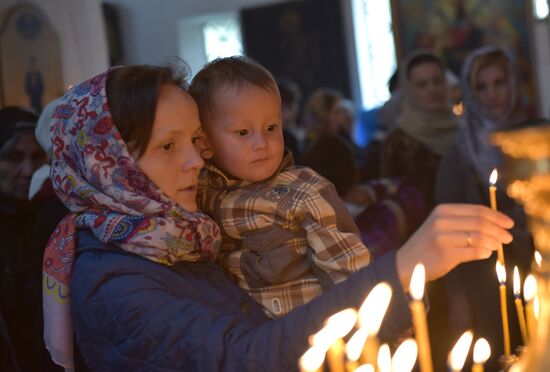 Liturgy in Sukhumi catheral on Annunciation Day