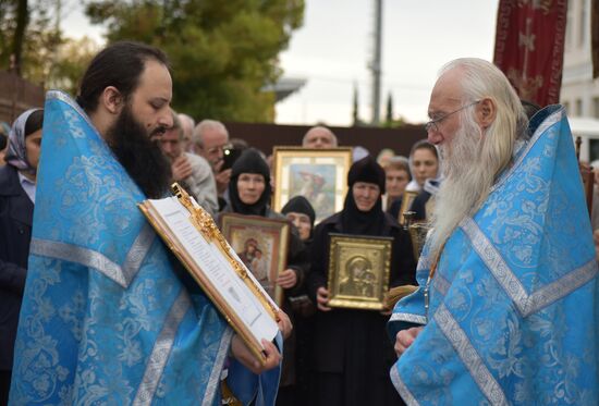 Liturgy in Sukhumi catheral on Annunciation Day