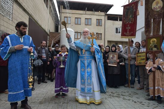 Liturgy in Sukhumi catheral on Annunciation Day