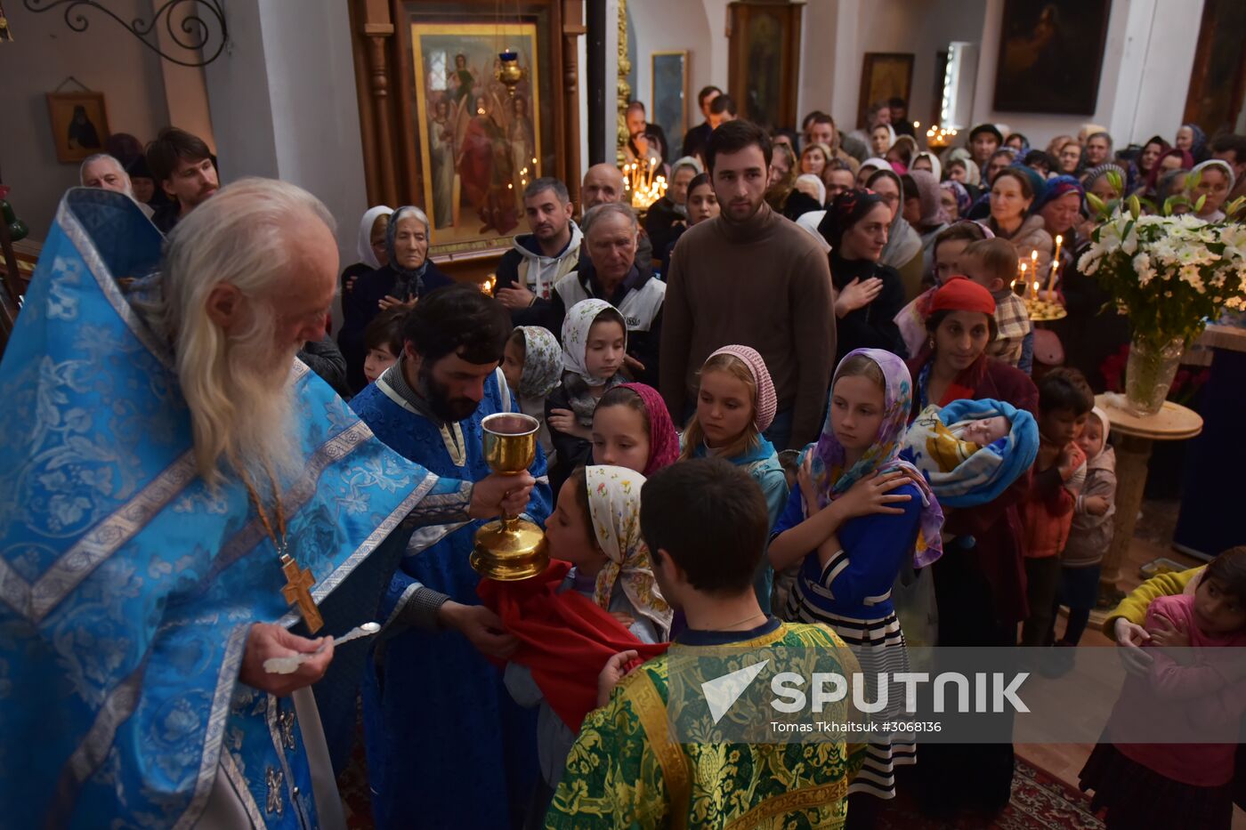 Liturgy in Sukhumi catheral on Annunciation Day