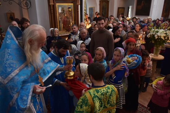 Liturgy in Sukhumi catheral on Annunciation Day