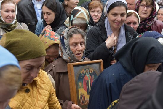 Liturgy in Sukhumi catheral on Annunciation Day