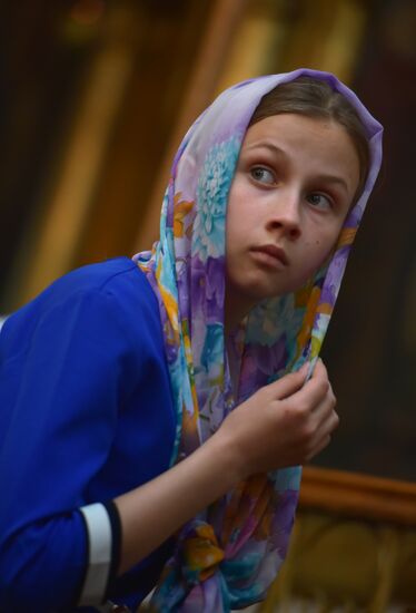 Liturgy in Sukhumi catheral on Annunciation Day