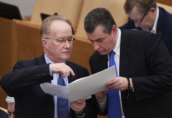 State Duma plenary meeting