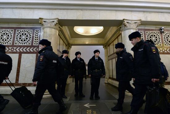 Security measures in Moscow metro