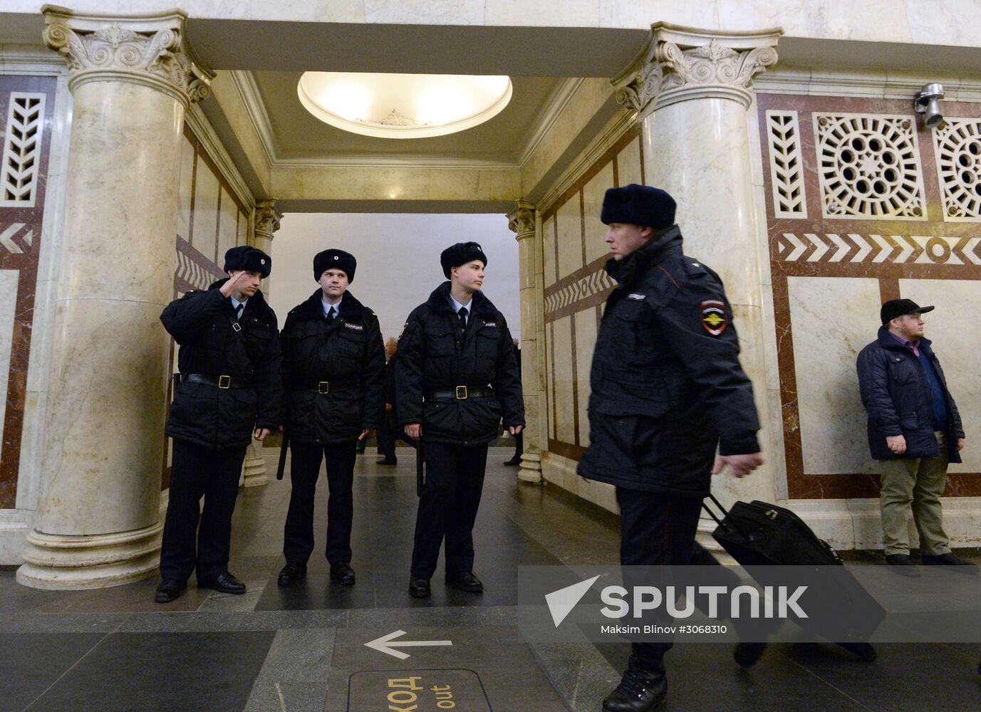 Security measures in Moscow metro