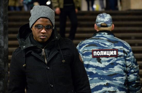 Security measures in Moscow metro