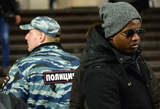 Security measures in Moscow metro