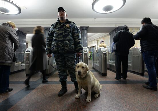 Security measures in Moscow metro