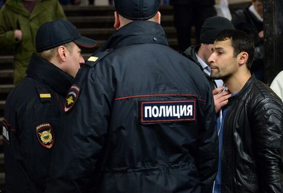 Security measures in Moscow metro