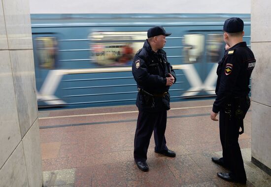 Security measures in Moscow metro