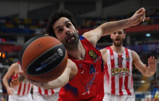 Euroleague Basketball. CSKA vs. Olympiacos Piraeus