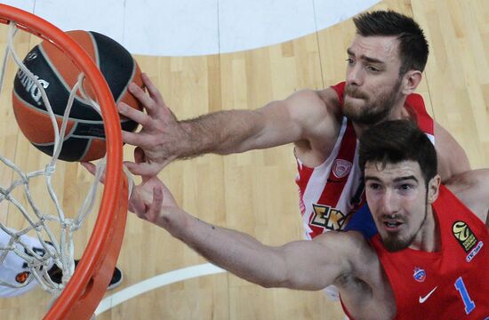 Euroleague Basketball. CSKA vs. Olympiacos Piraeus
