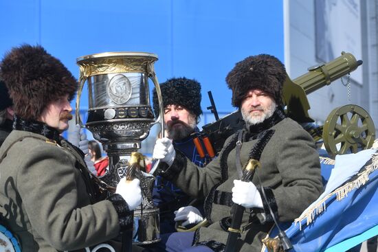 Kontinental Hockey League. Metallurg (Magnitogorsk) vs. SKA