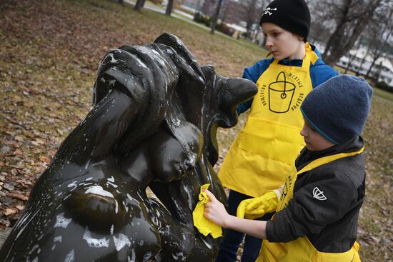 Community Cleanup Day in Moscow