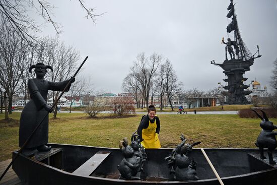 Community Cleanup Day in Moscow