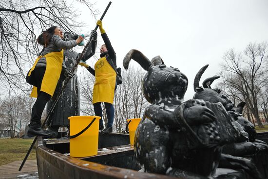 Community Cleanup Day in Moscow