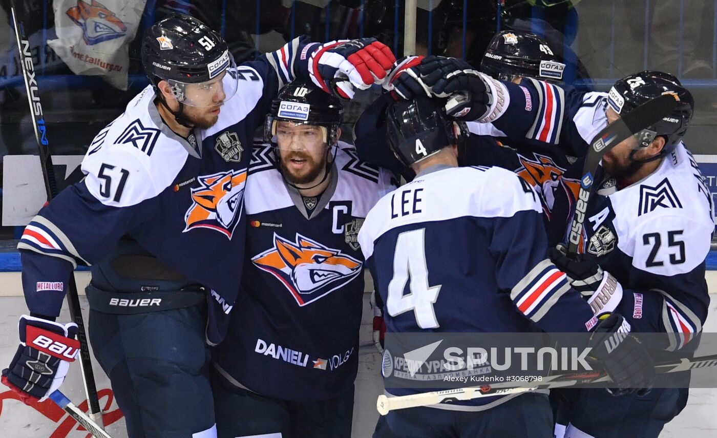 Kontinental Hockey League. Metallurg (Magnitogorsk) vs. SKA