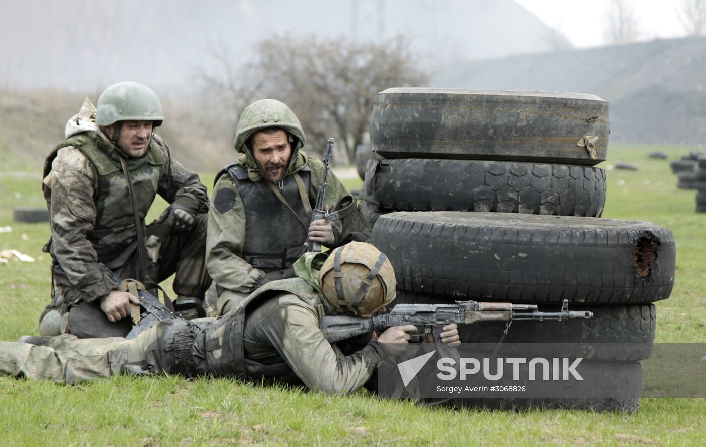 Competitions among special forces soldiers held in Donetsk People's Republic