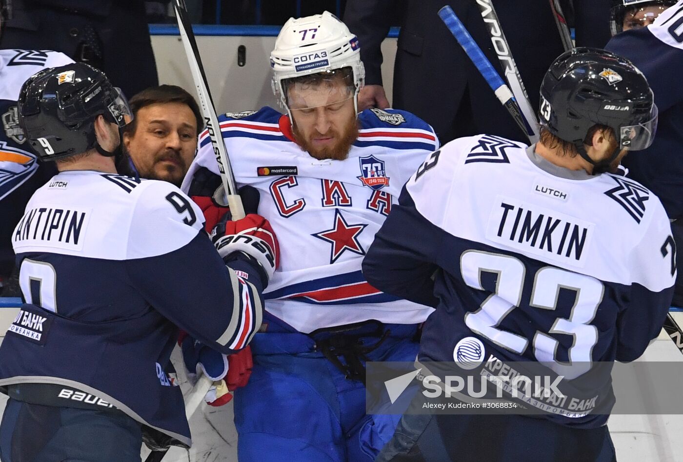 Kontinental Hockey League. Metallurg (Magnitogorsk) vs. SKA