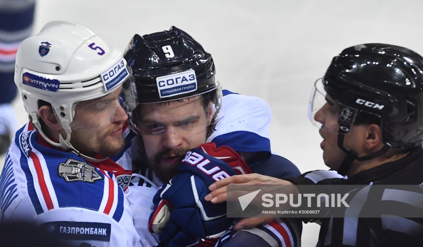 Kontinental Hockey League. Metallurg (Magnitogorsk) vs. SKA