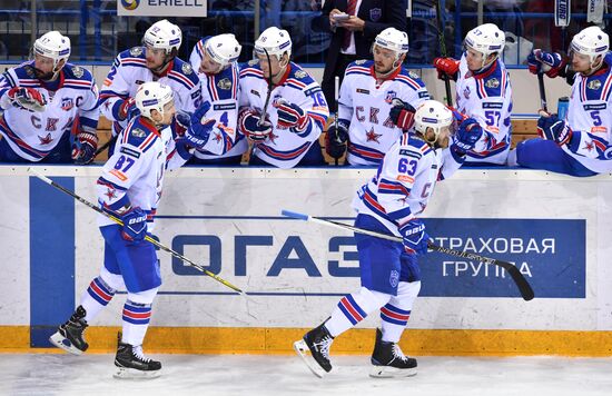 Kontinental Hockey League. Metallurg (Magnitogorsk) vs. SKA