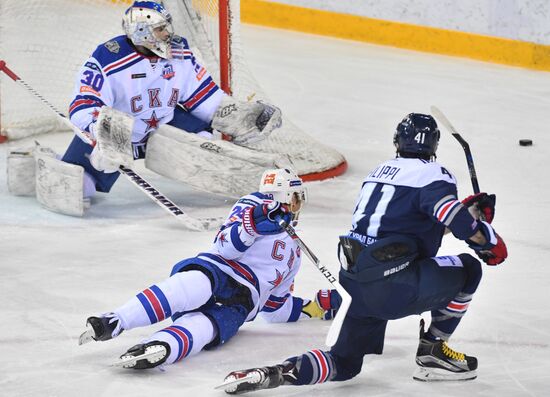 Kontinental Hockey League. Metallurg (Magnitogorsk) vs. SKA