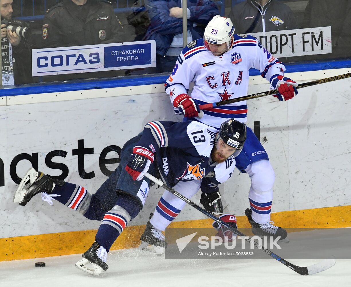 Kontinental Hockey League. Metallurg (Magnitogorsk) vs. SKA