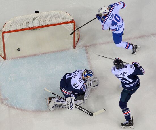 Kontinental Hockey League. Metallurg Magnitogorsk vs. SKA