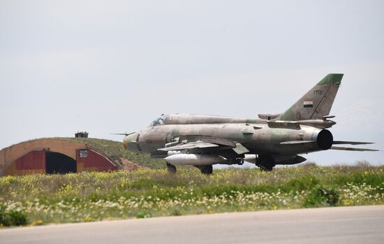 Syrian Air Forces resume flights from Ash Sha'irat air base