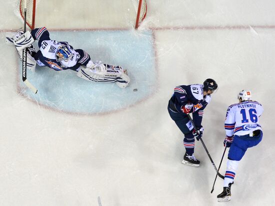 Kontinental Hockey League. Metallurg Magnitogorsk vs. SKA