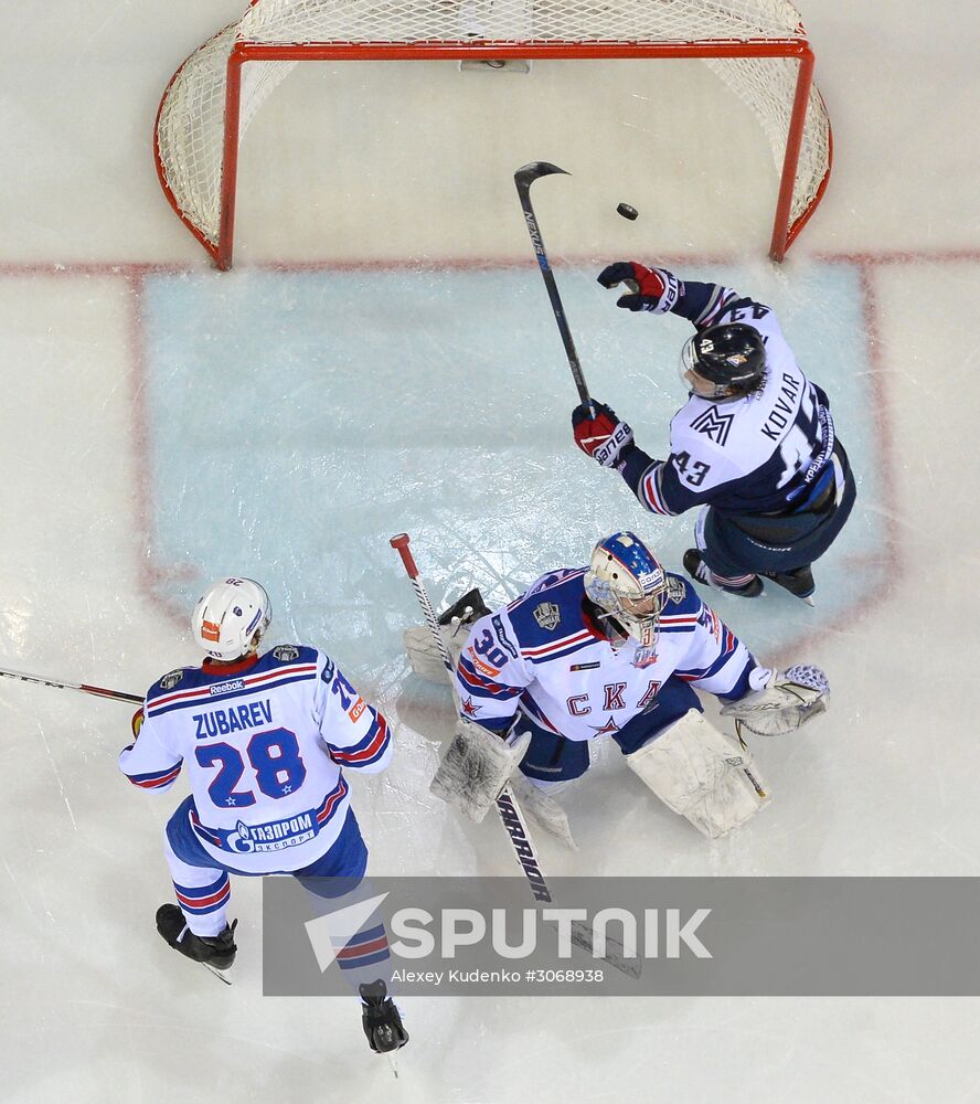 Kontinental Hockey League. Metallurg Magnitogorsk vs. SKA