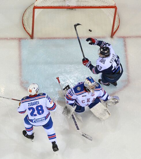 Kontinental Hockey League. Metallurg Magnitogorsk vs. SKA