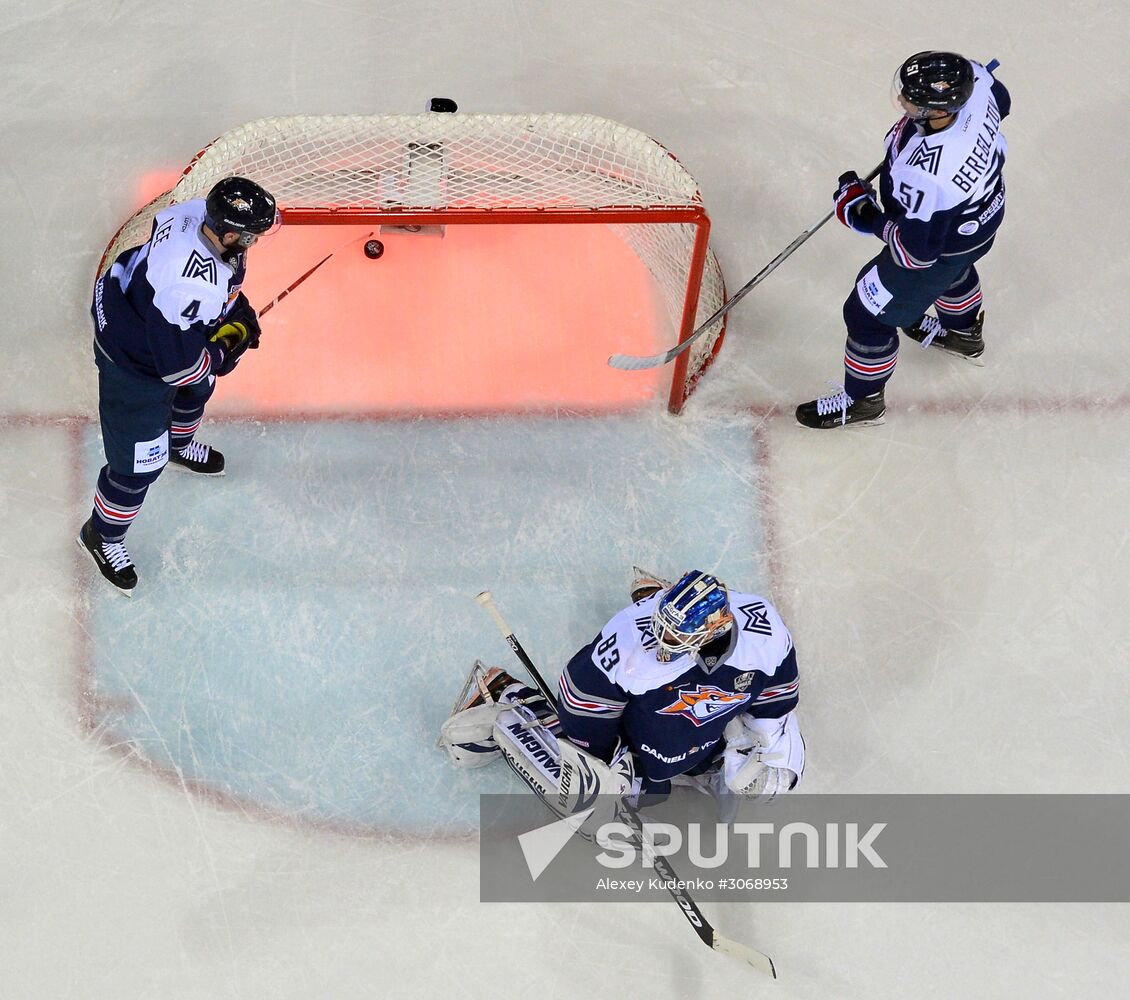 Kontinental Hockey League. Metallurg Magnitogorsk vs. SKA