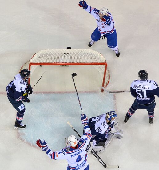 Kontinental Hockey League. Metallurg Magnitogorsk vs. SKA