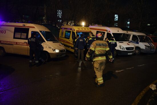 Two trains collide in the west of Moscow