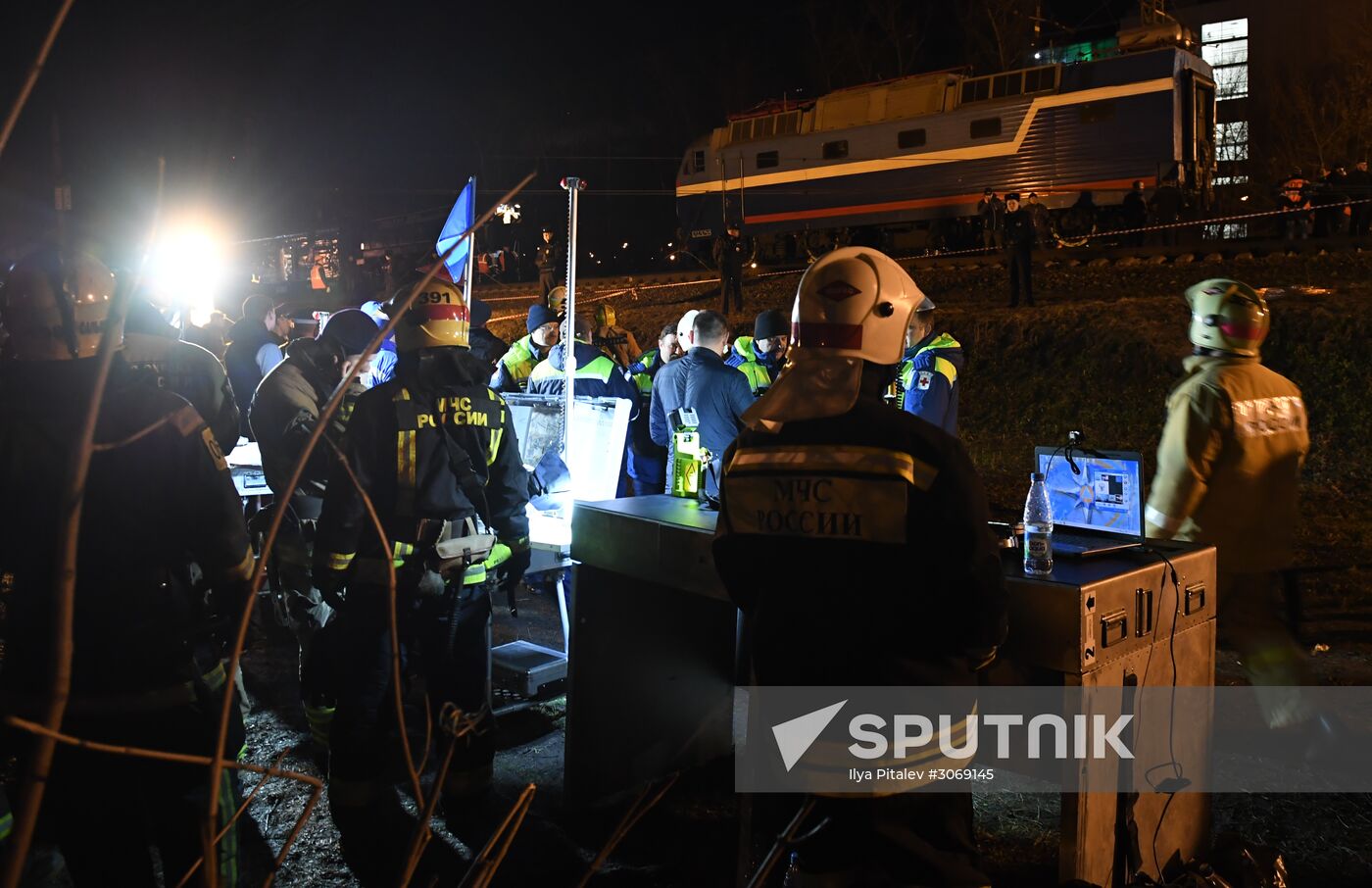 Two trains collide in the west of Moscow