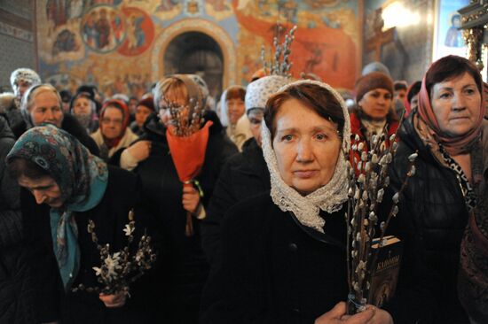 Palm Sunday celebrated in Russian cities