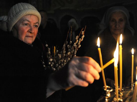 Palm Sunday celebrated in Russian cities