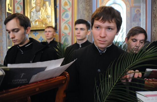Palm Sunday celebrated in Russian cities