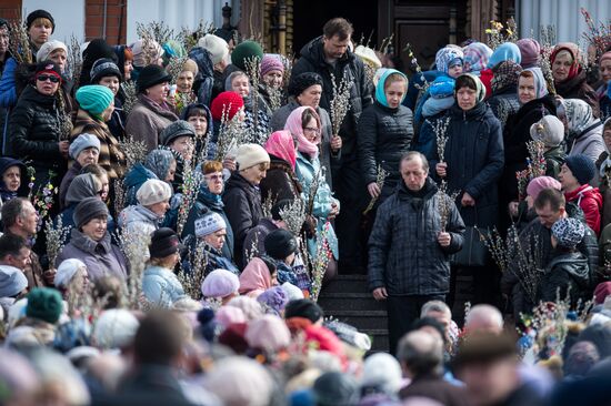 Palm Sunday celebrated in Russian cities