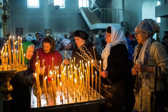 Palm Sunday celebrated in Russian cities