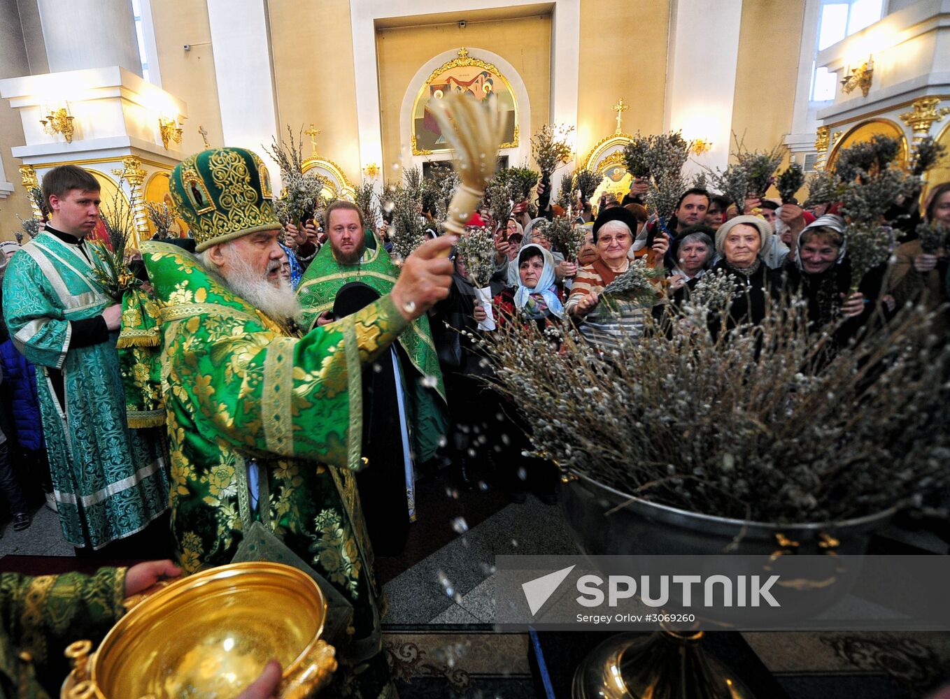 Palm Sunday celebrated in Russian cities
