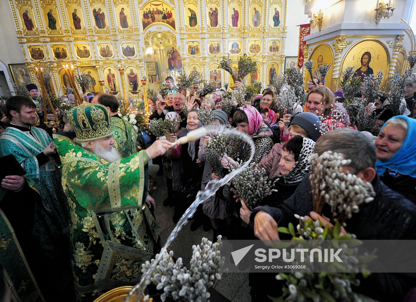 Palm Sunday celebrated in Russian cities