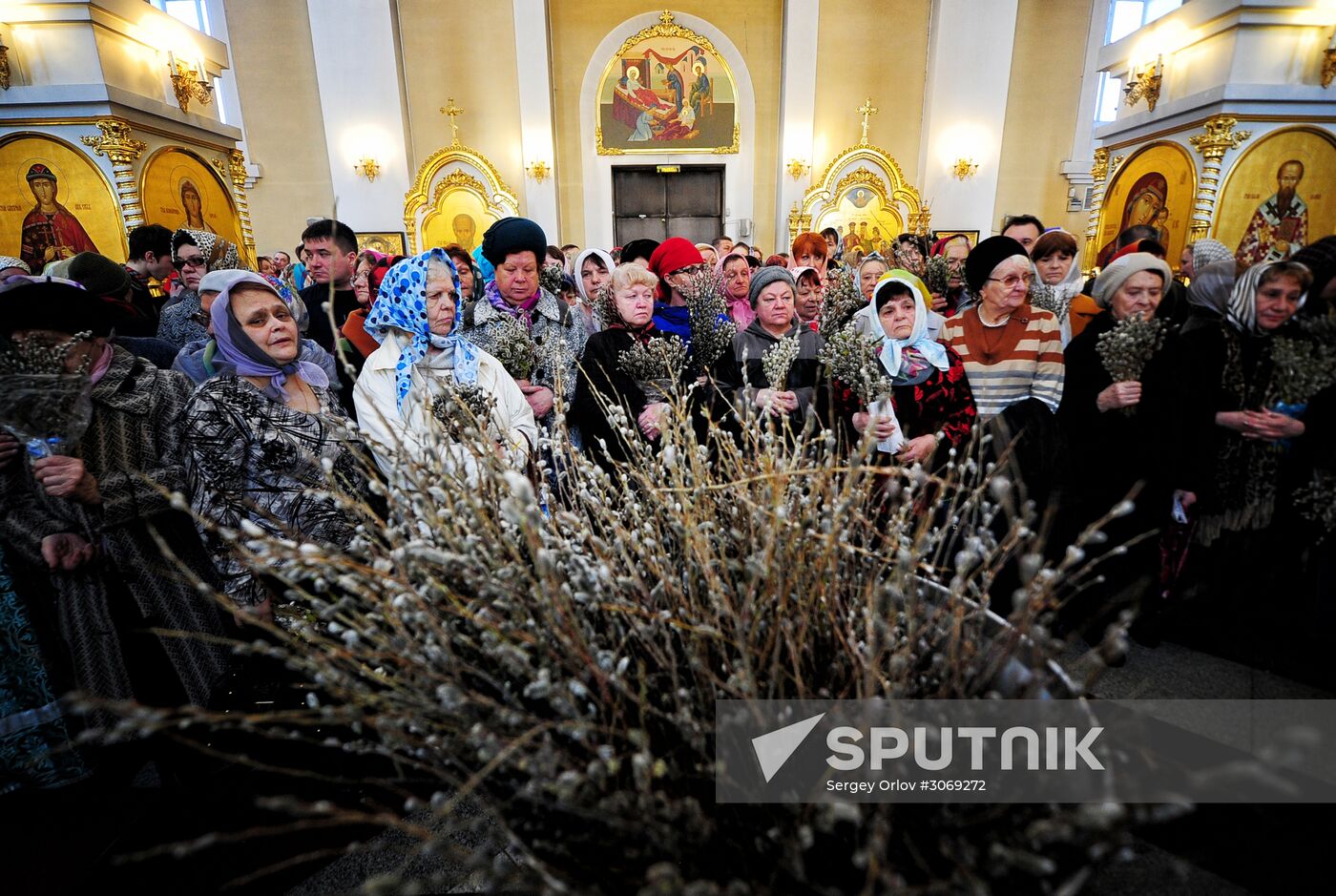 Palm Sunday celebrated in Russian cities