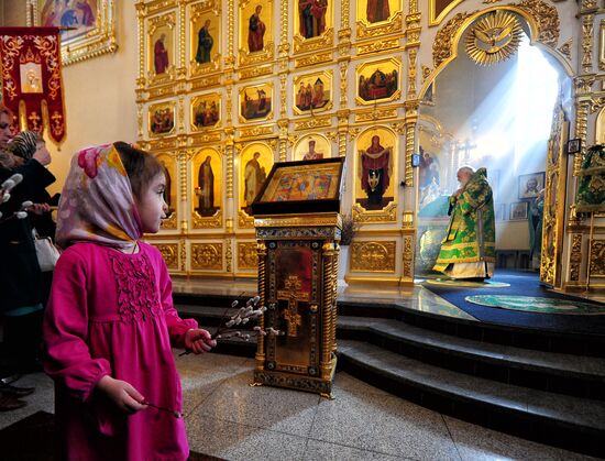 Palm Sunday celebrated in Russian cities