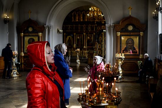 Palm Sunday celebrated in Russia cities