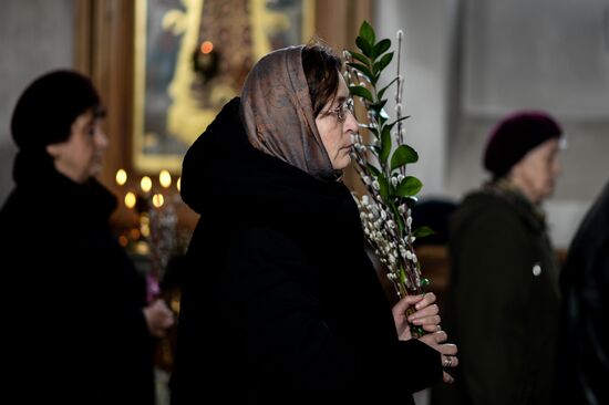 Palm Sunday celebrated in Russian cities