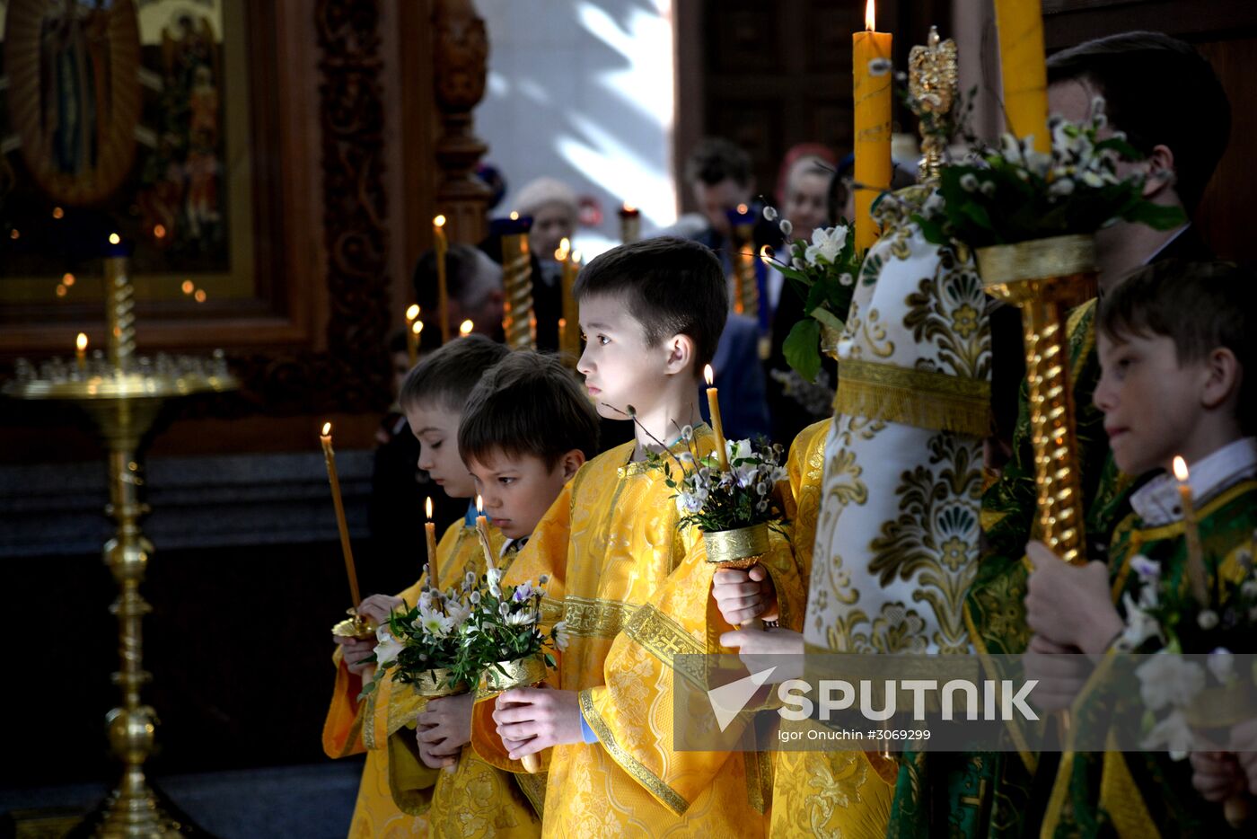 Palm Sunday celebrated in Russian cities