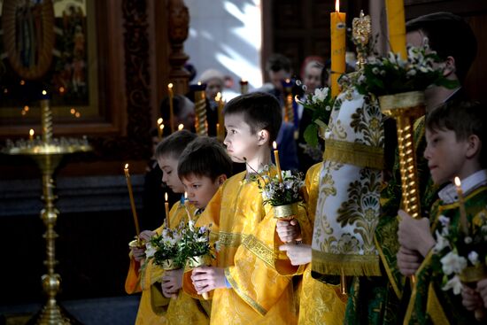 Palm Sunday celebrated in Russian cities